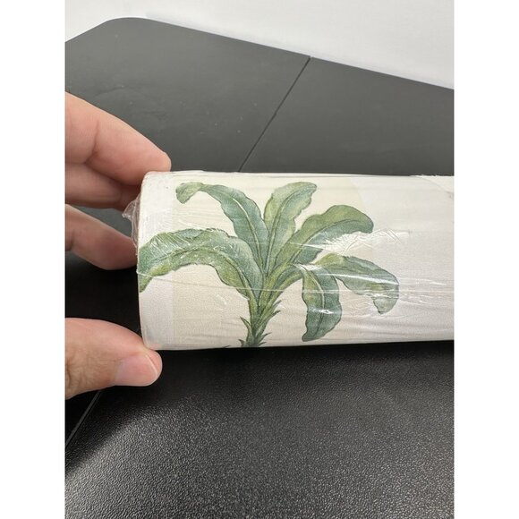 Vintage s.a. Maxwell co. 7267-492 32.8ft. Tropical Tree Stripped Wallpaper Roll - Picture 2 of 13